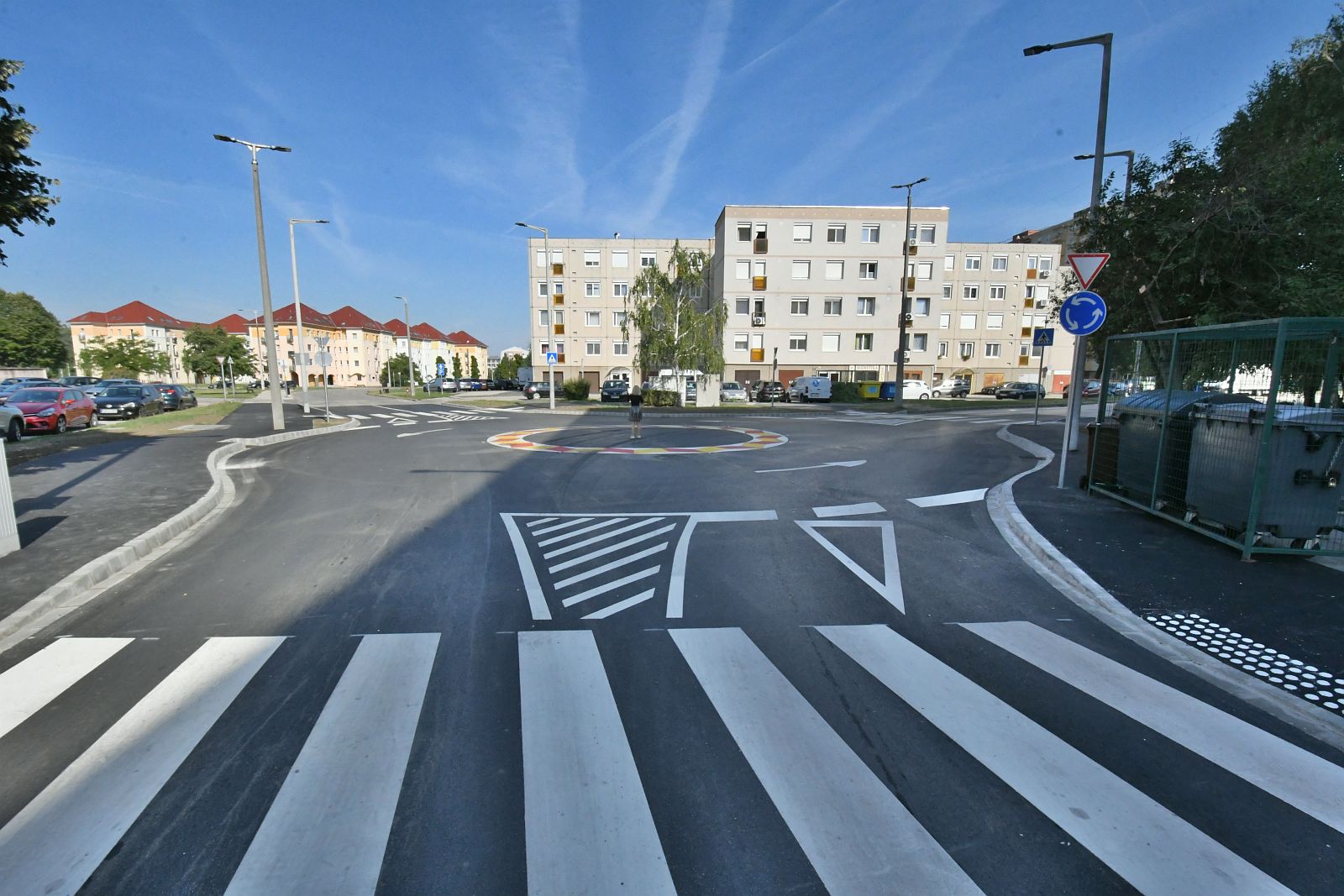 Elkészült a körforgalom a Kelemen - Hübner kereszteződésében